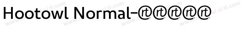 Hootowl Normal字体转换